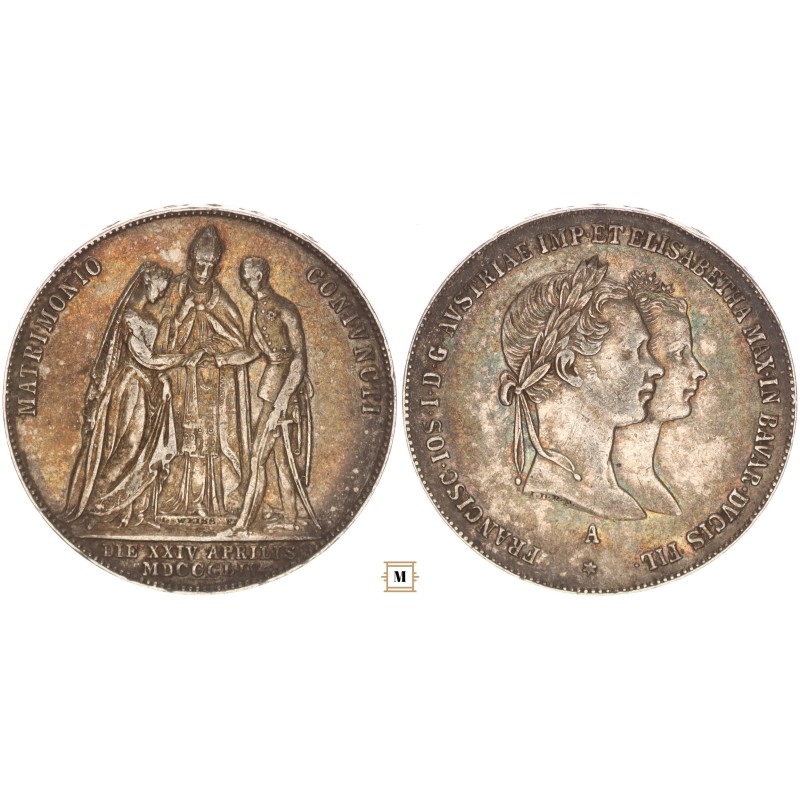 Ferenc József Házassági gulden 1854 A